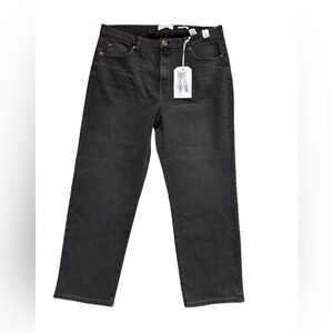 RE Generation Celebrity Pink High Rise 90s Straight Jeans Black 18 NWT